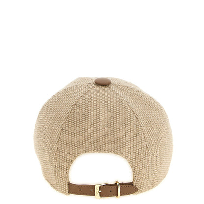 Max Mara Beige Cotton Cap (Baseball Hat)