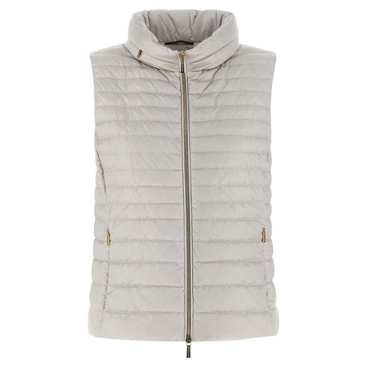 MooRER Beige Polyester Sleeveless Jacket