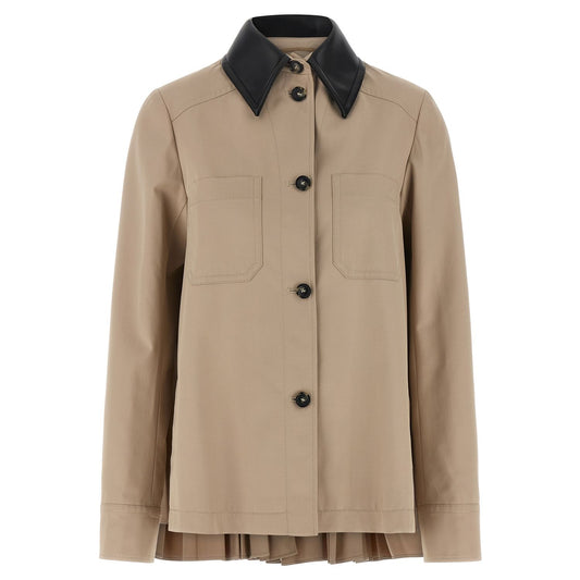 Sportmax Beige Polyester Coat