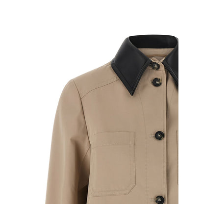 Sportmax Beige Polyester Coat