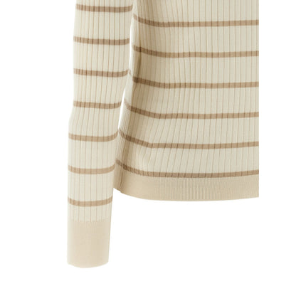 Max Mara Beige Cashmere Polo Shirt