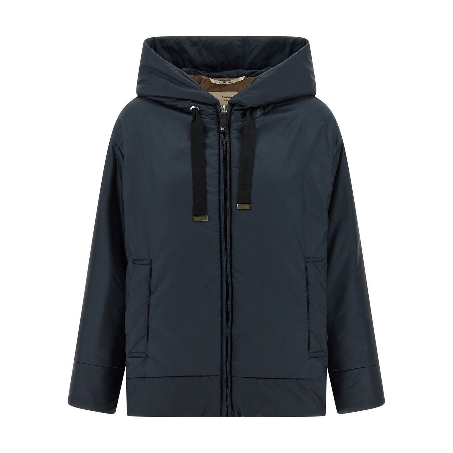 Max Mara Blue Polyester Shell Jacket