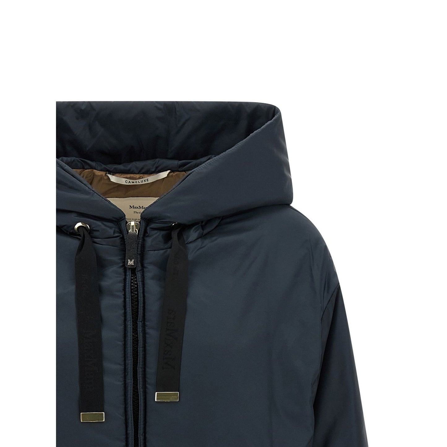 Max Mara Blue Polyester Shell Jacket