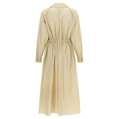 Max Mara Beige Cotton Long Dress