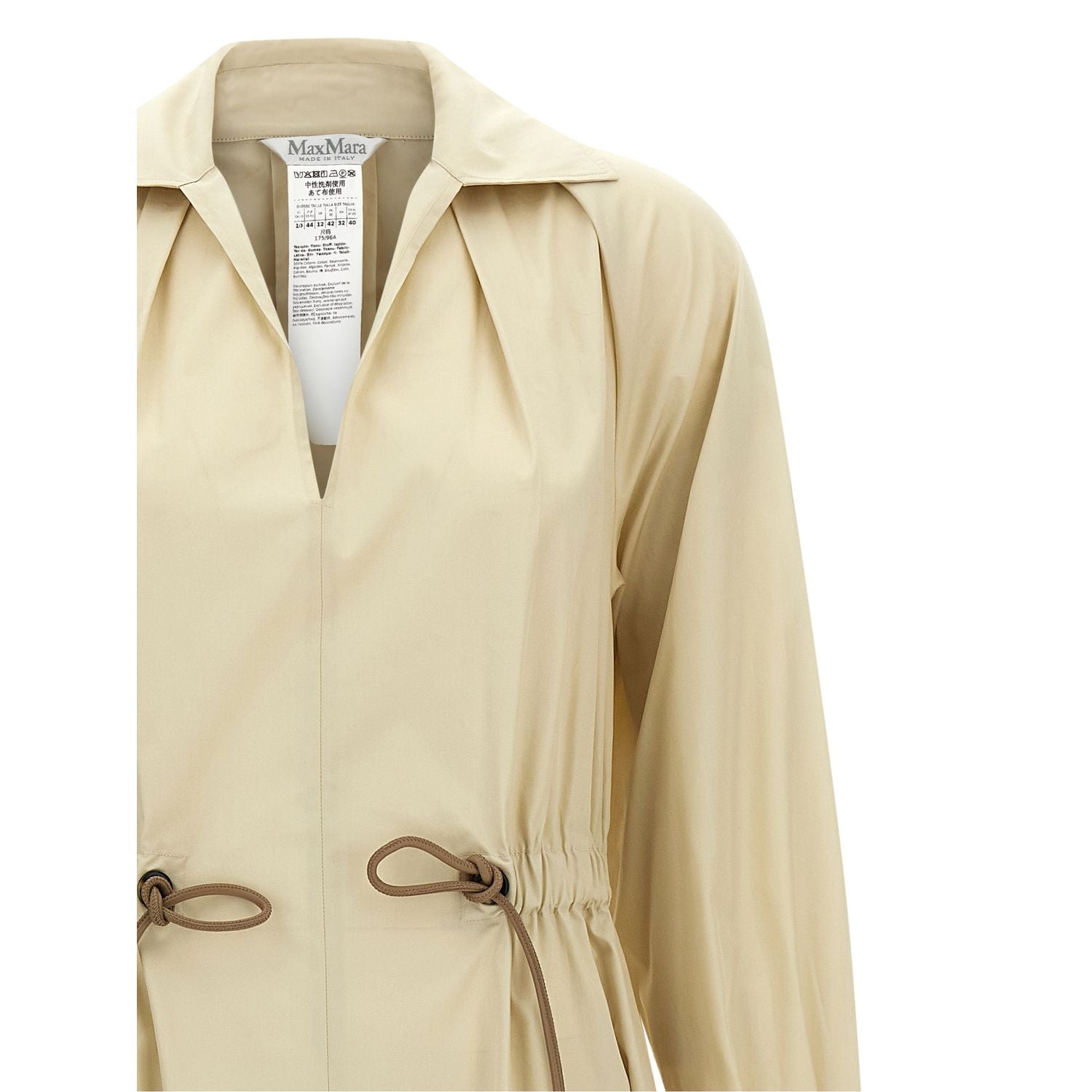 Max Mara Beige Cotton Long Dress