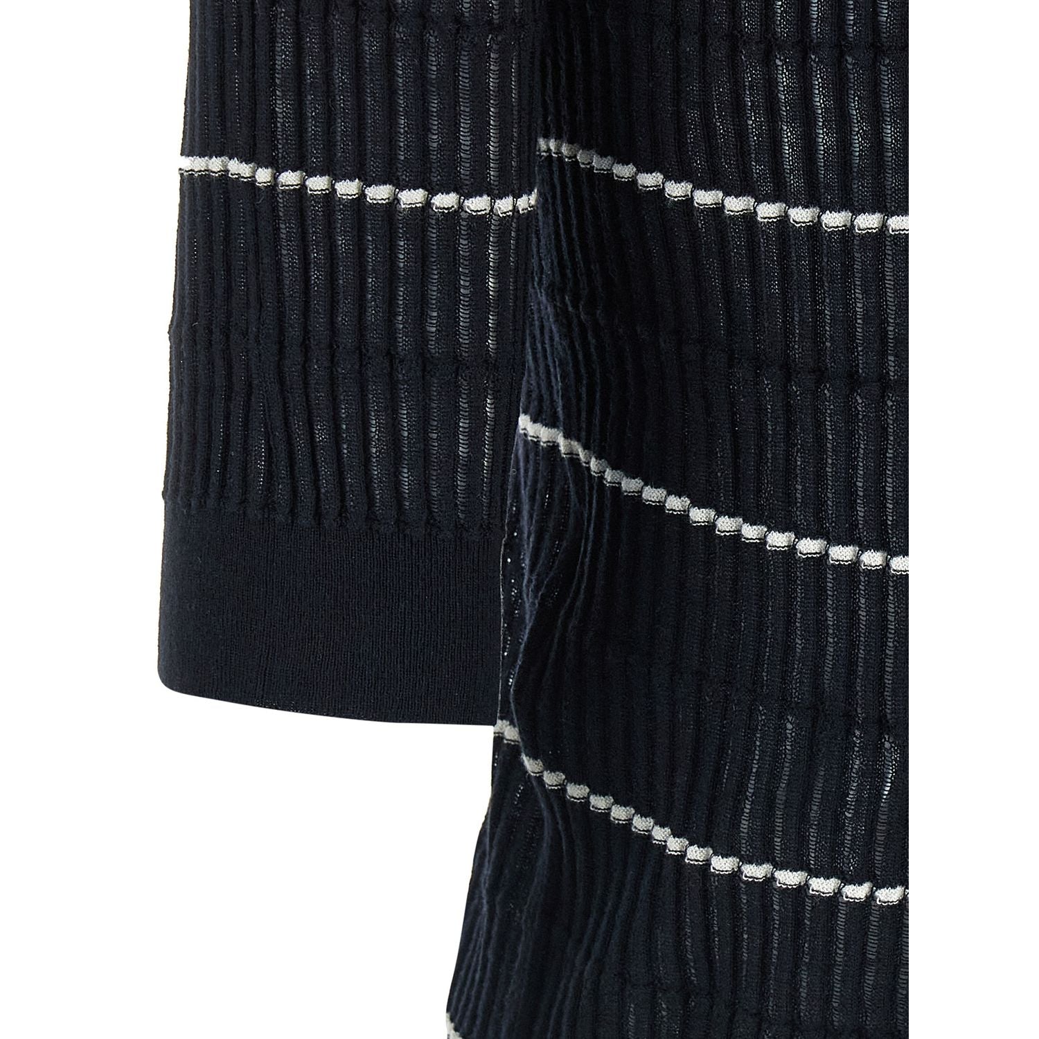 Max Mara Blue Silk Polo Shirt
