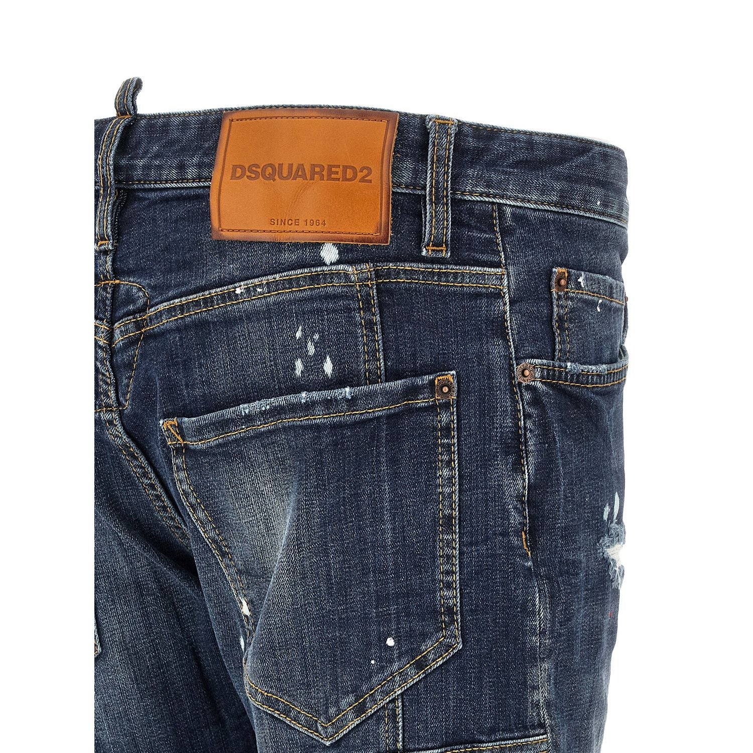 Dsquared² Blue Cotton Jeans Denim