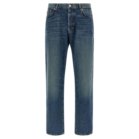 Department 5 Blue Cotton Straight-Leg Jeans
