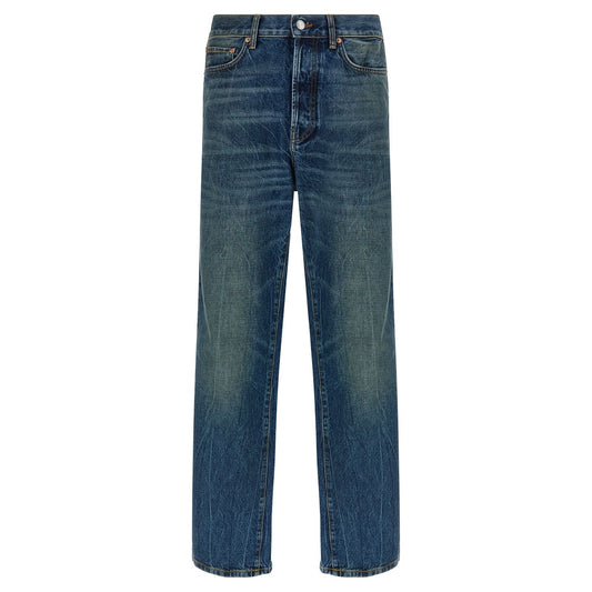 Department 5 Blue Cotton Straight-Leg Jeans