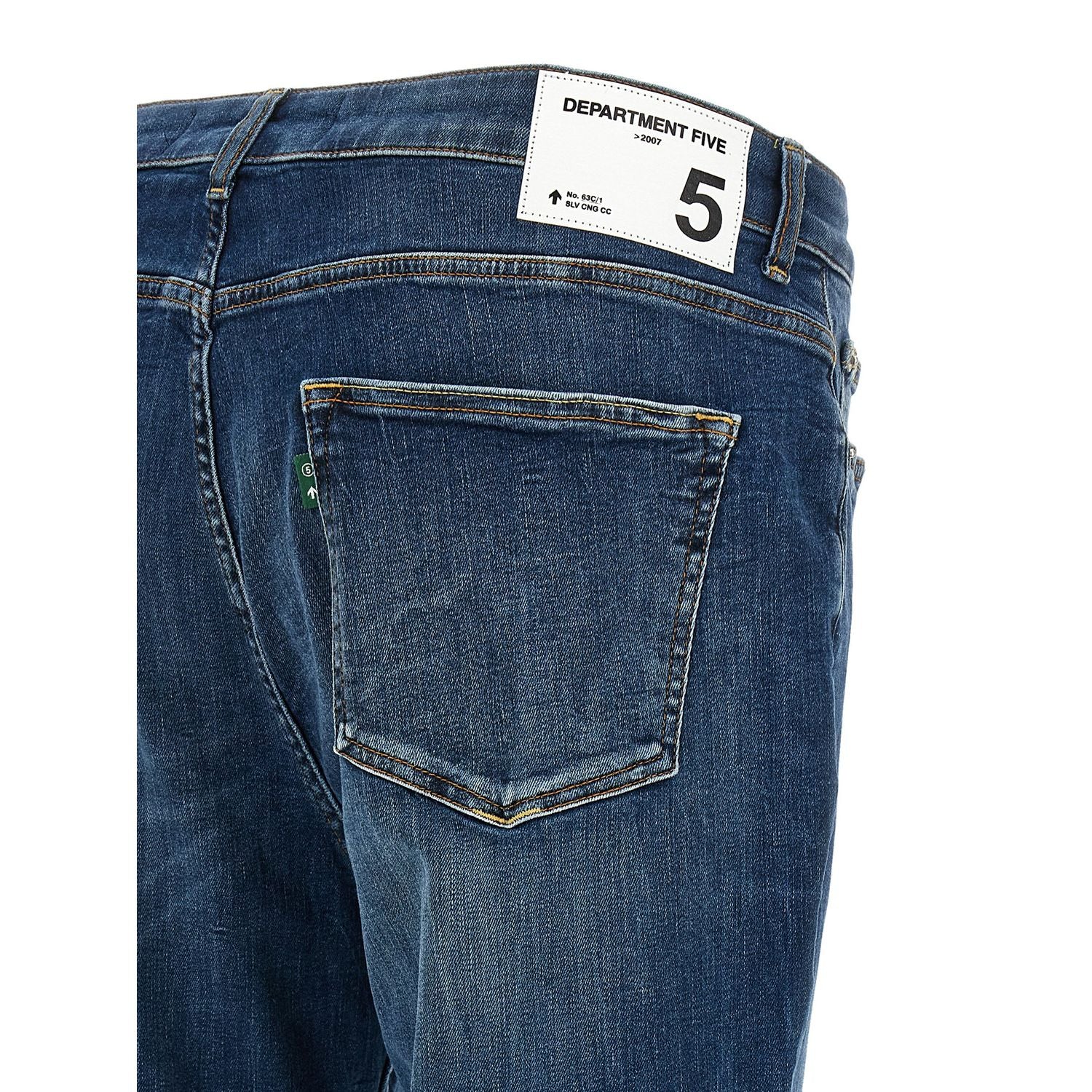 Department 5 Blue Cotton Cropped Jeans