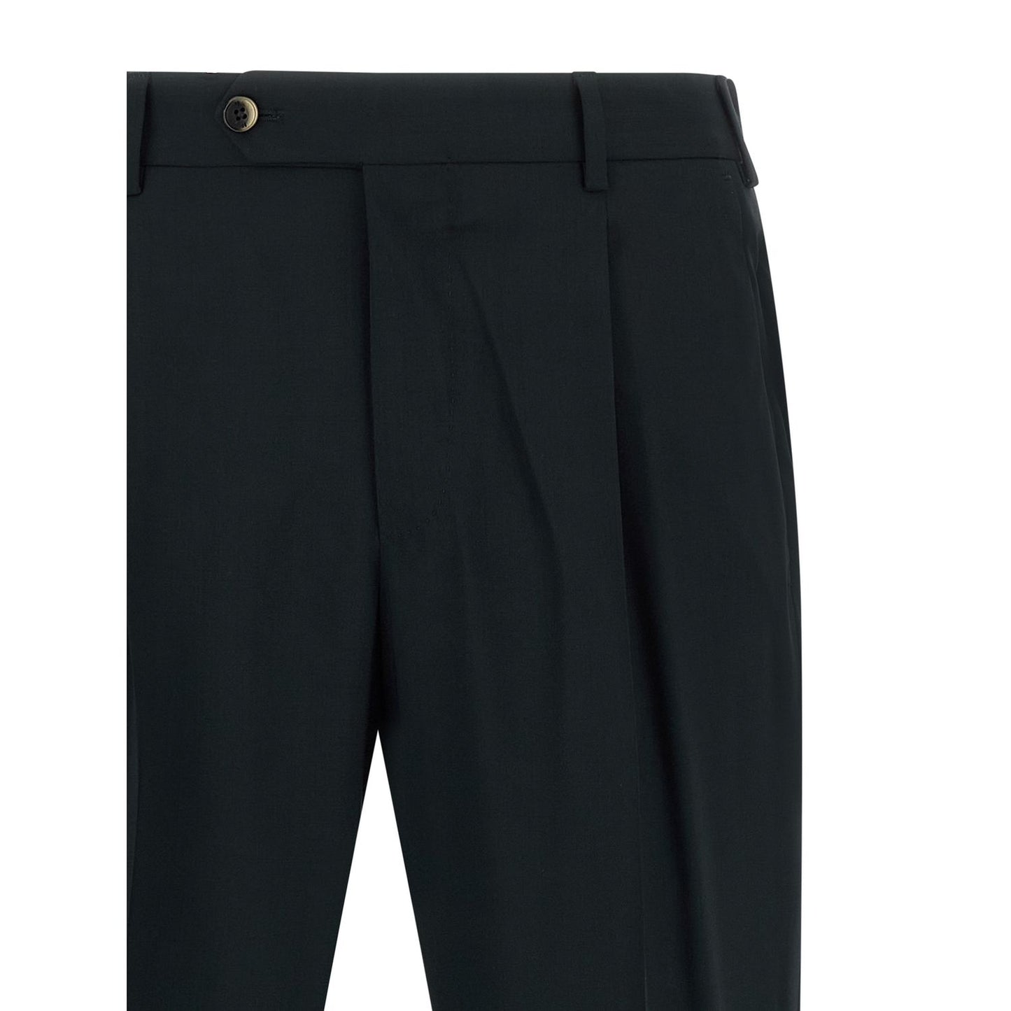 PT Torino Black Virgin Wool Pants
