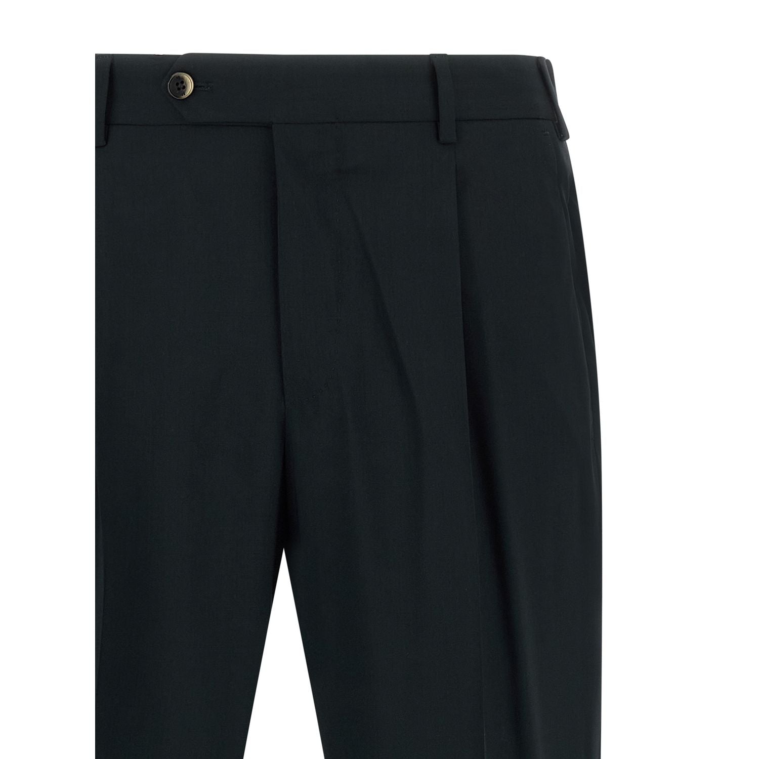 PT Torino Black Virgin Wool Pants