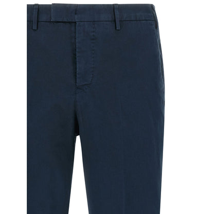 PT Torino Blue Cotton Casual Pants