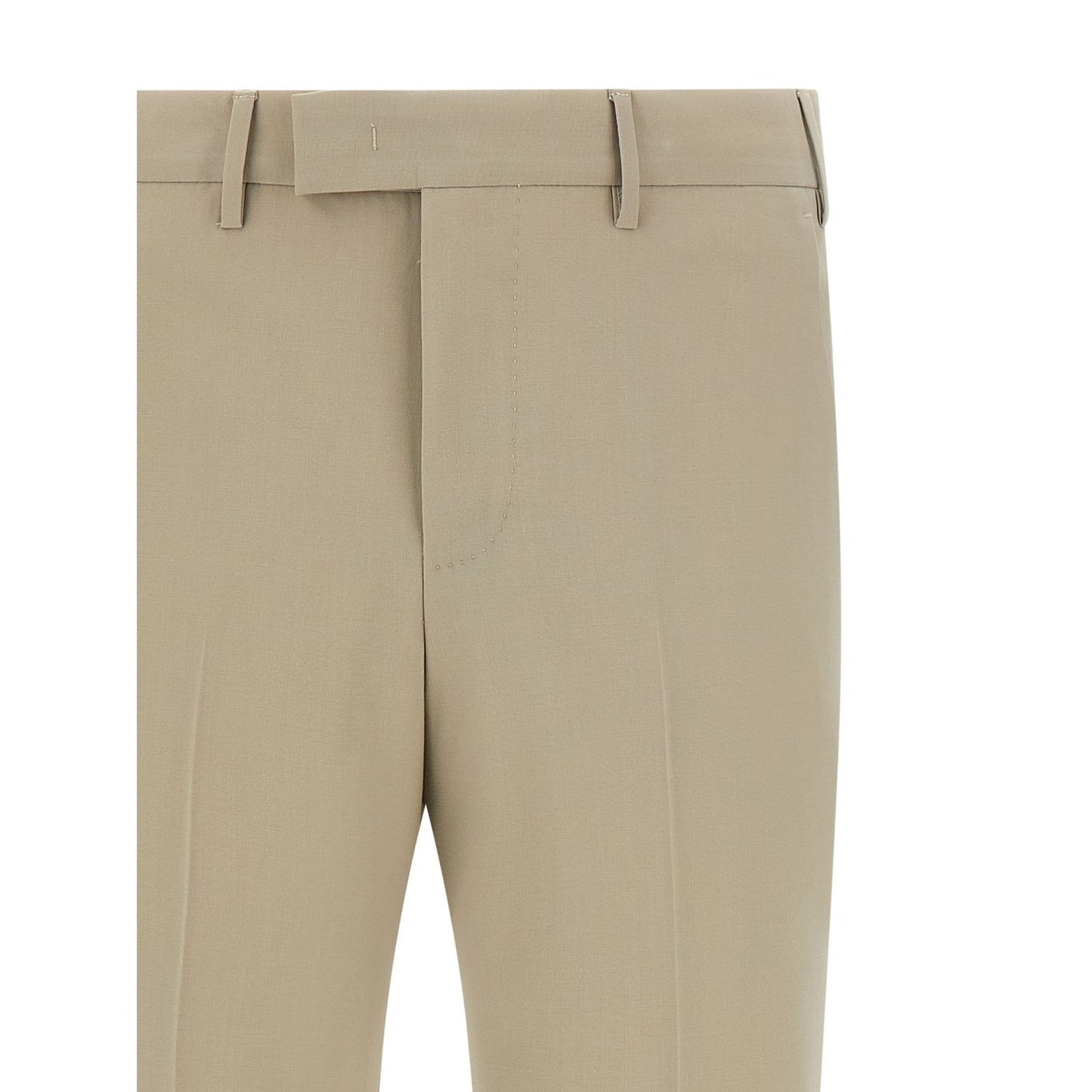 PT Torino Beige Virgin Wool Dress Pants