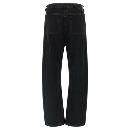 Entire Studios Black Cotton Straight-Leg Jeans
