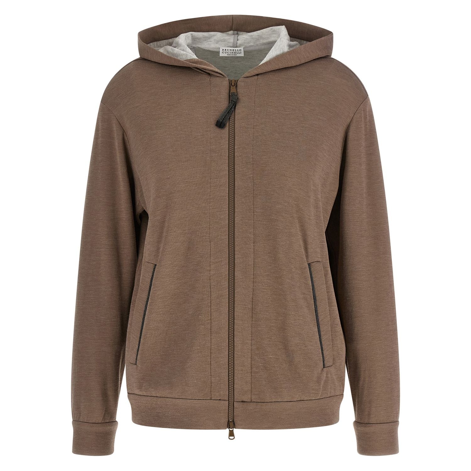 Brunello Cucinelli Brown Cotton Hoodie
