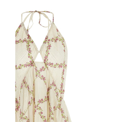 Twinset White Cotton Long Dress