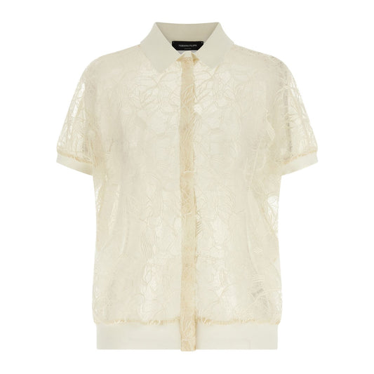 Fabiana Filippi Beige Silk Cardigan
