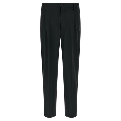 Department 5 Black Polyester Casual Pants