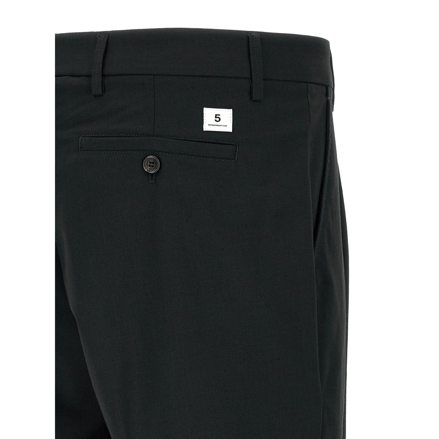 Department 5 Black Polyester Casual Pants