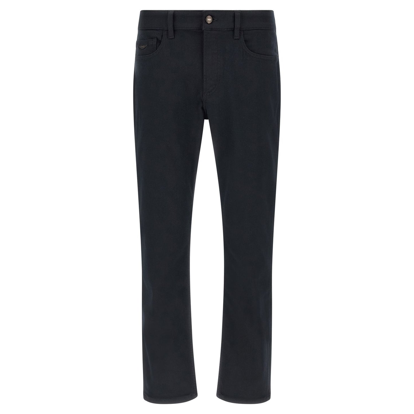 Hugo Boss Blue Polyester Straight-Leg Jeans