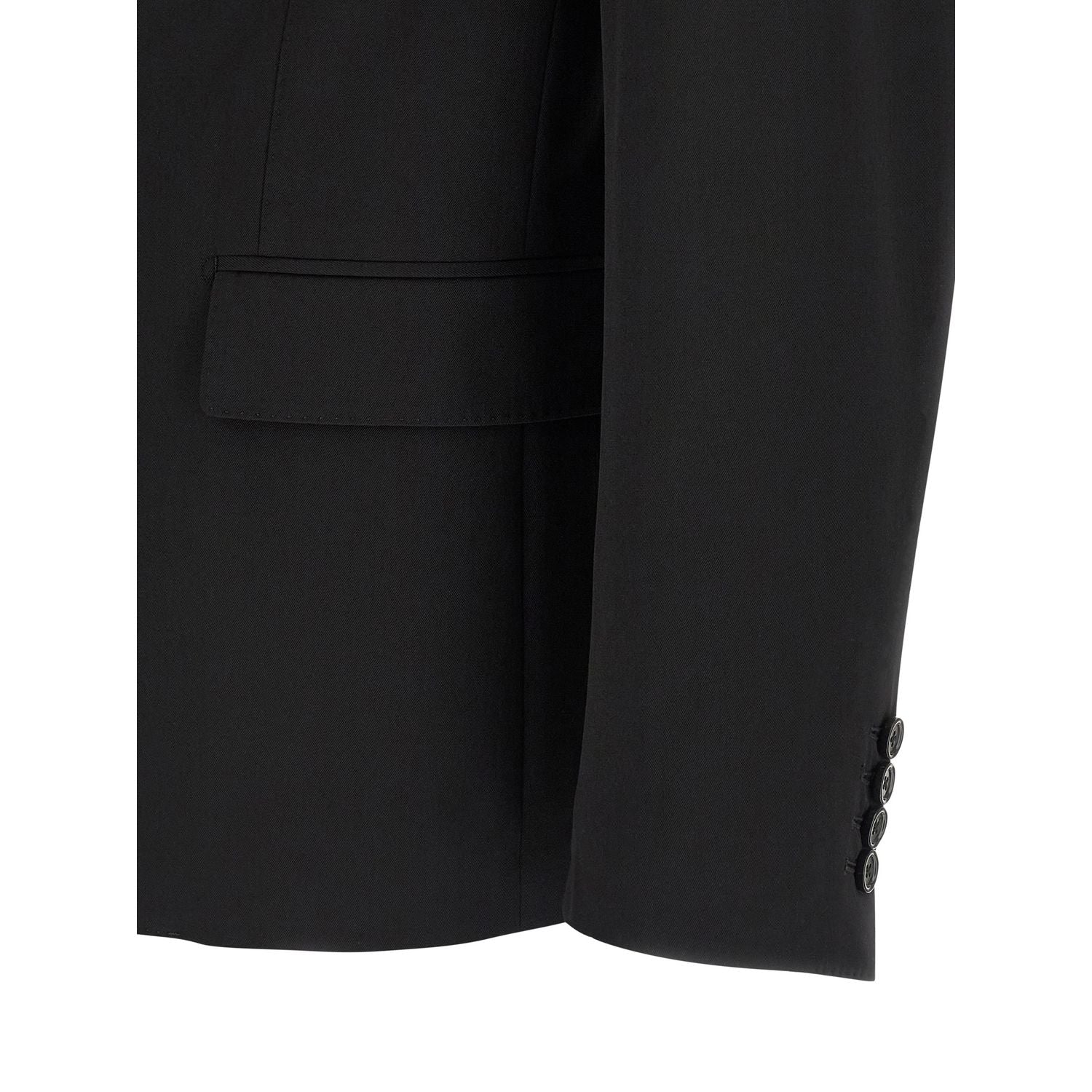 Dolce & Gabbana Black Virgin Wool Blazer