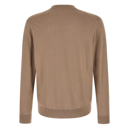 Ballantyne Brown Cotton Cardigan