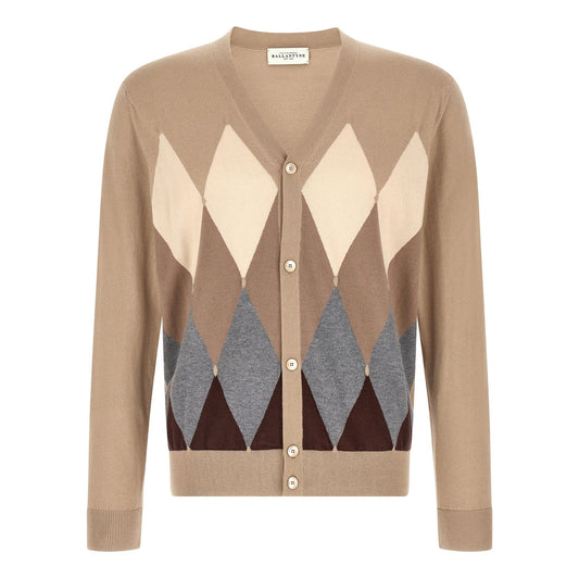 Ballantyne Beige Cotton Cardigan