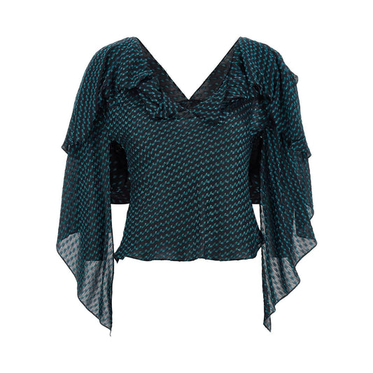 Kiko Kostadinov Blue Modal Blouse