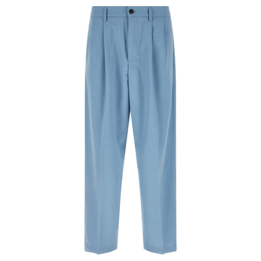 Department 5 Blue Polyester Chino Pants