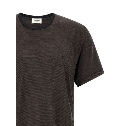 Saint Laurent Brown Wool T-Shirt