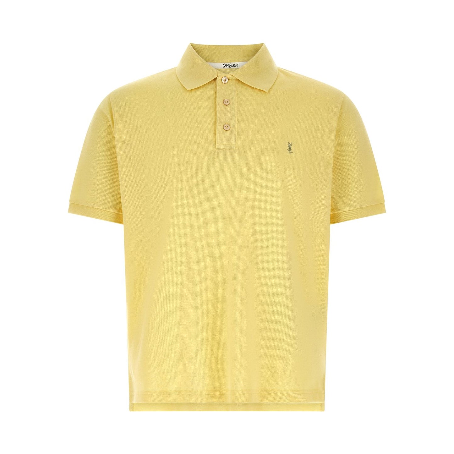 Saint Laurent Bicolor Cotton Polo Shirt
