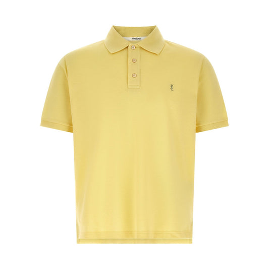 Saint Laurent Bicolor Cotton Polo Shirt