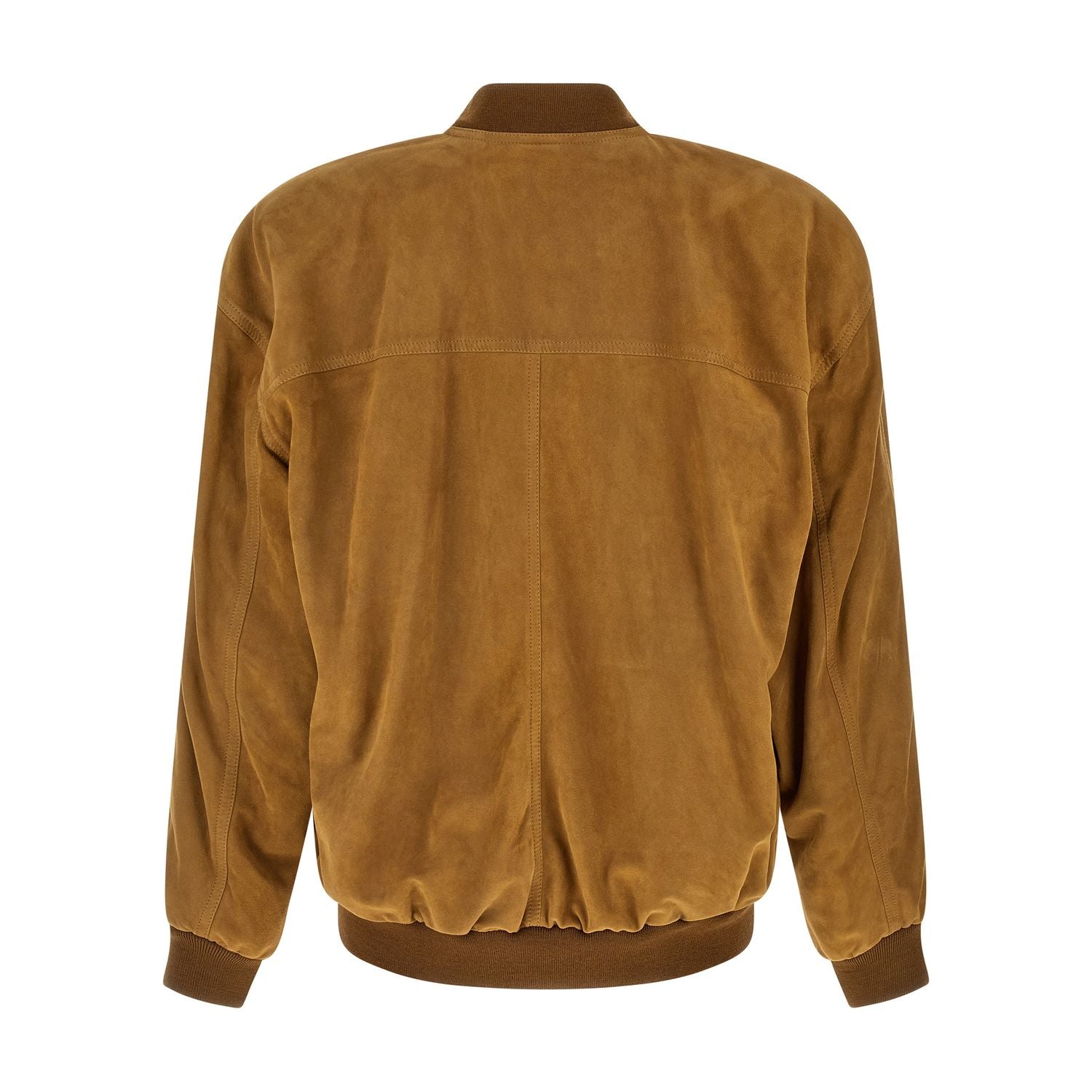 Saint Laurent Brown Lamb Leather Leather Jacket
