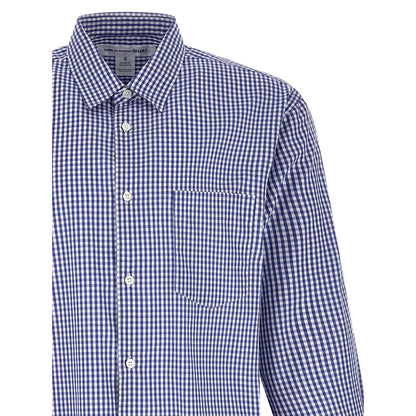 Comme Des Garçons Blue Cotton Blouse