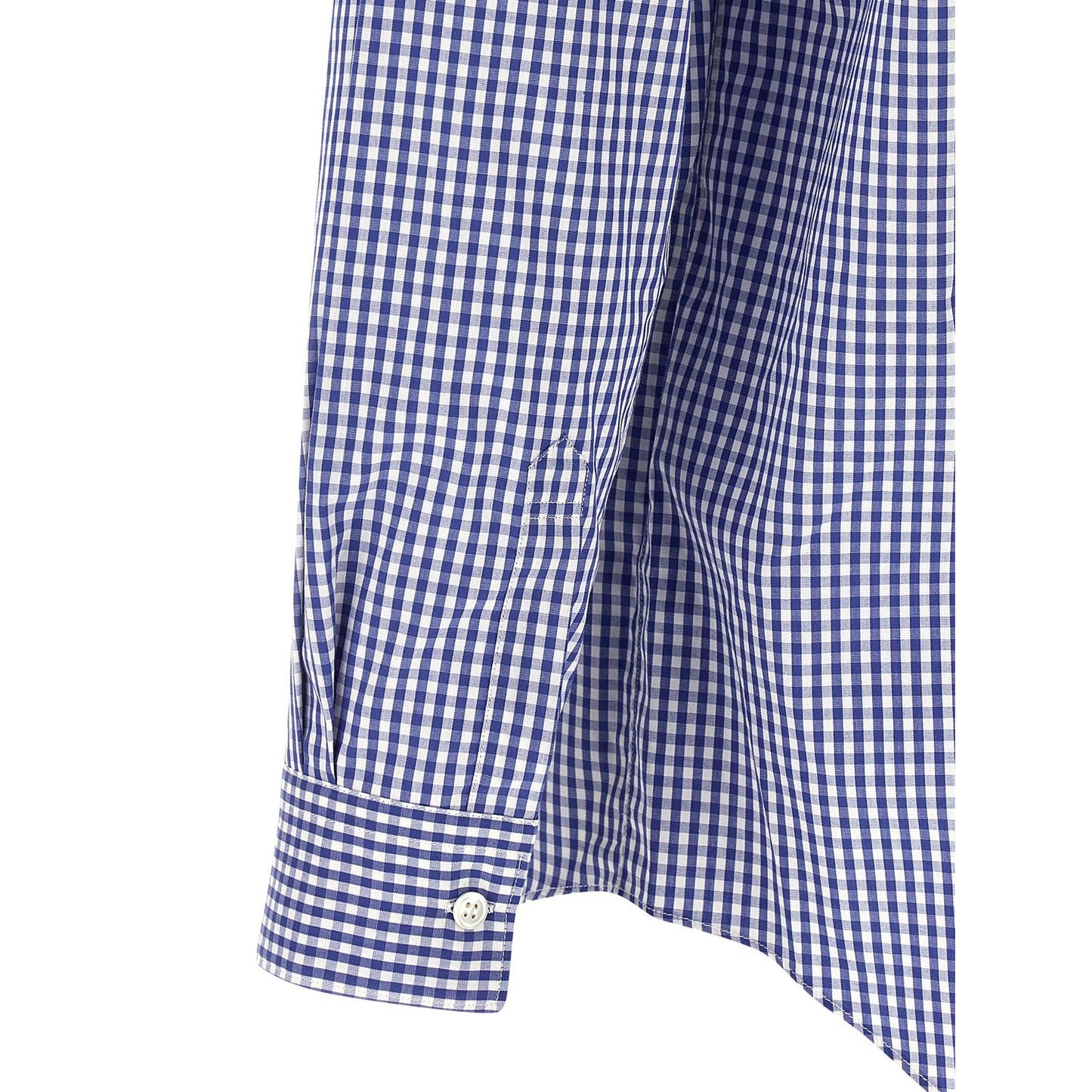 Comme Des Garçons Blue Cotton Blouse