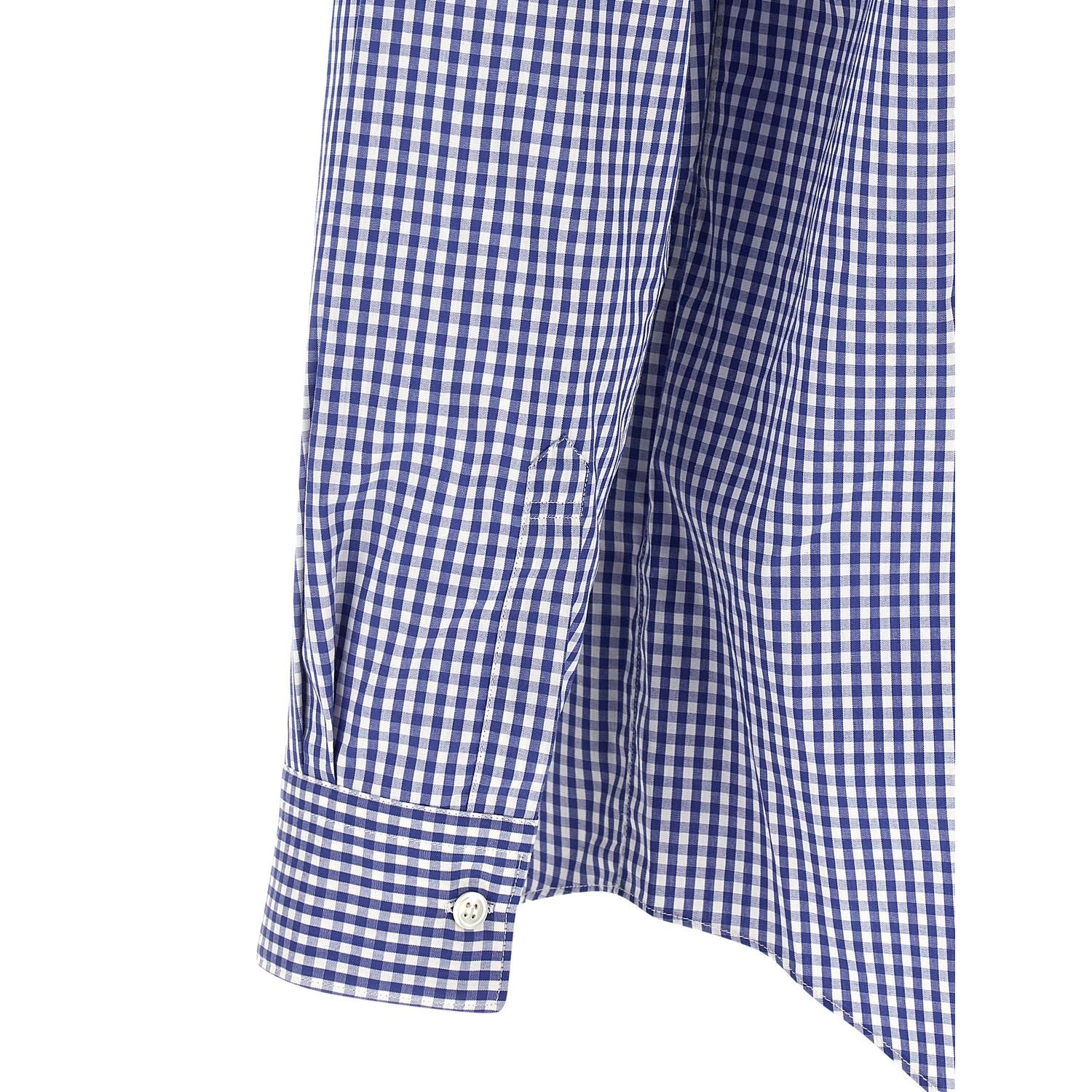 Comme Des Garçons Blue Cotton Blouse
