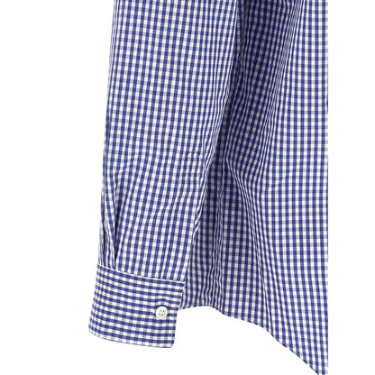 Comme Des Garçons Blue Cotton Blouse