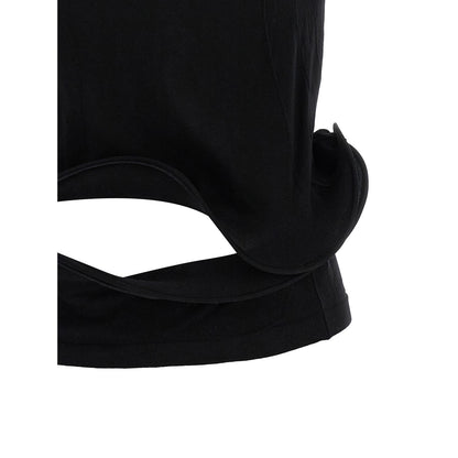 Junya Watanabe Black Nylon T-Shirt