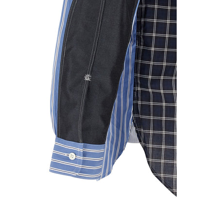 Junya Watanabe Blue Cotton Blouse