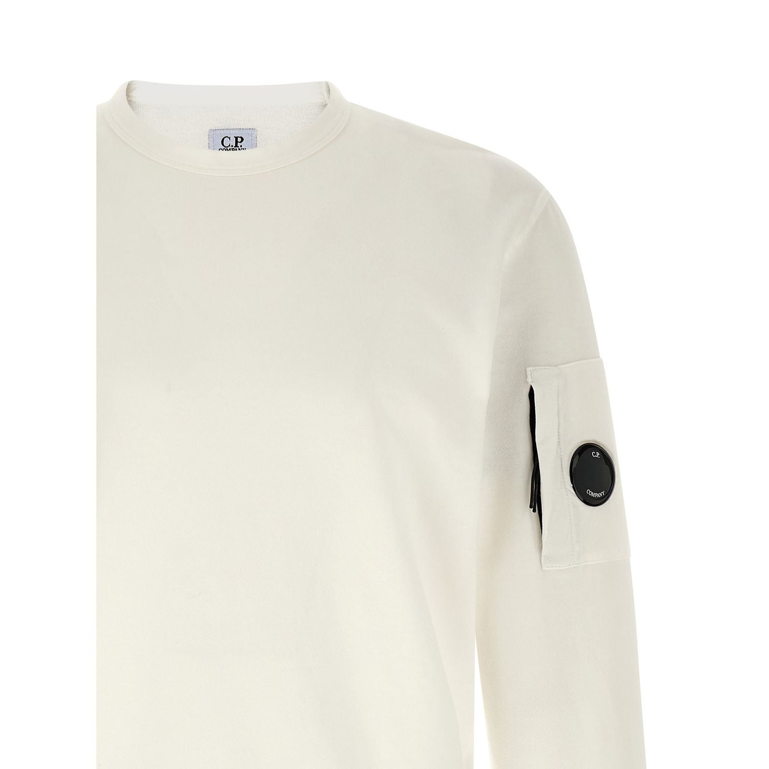 C.P. Company White Cotton Sweatshirt
