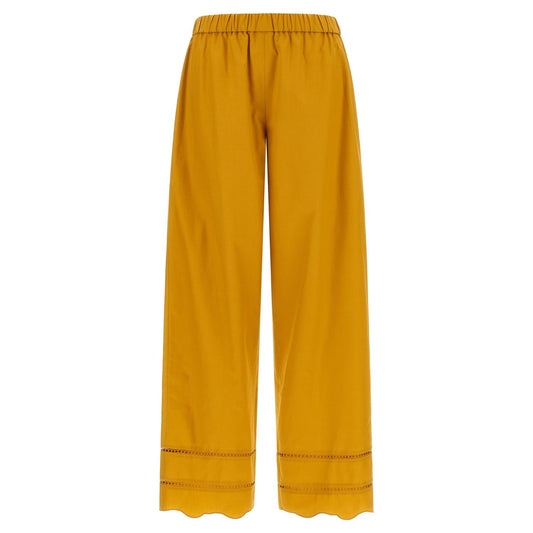 Fabiana Filippi Bicolor Cotton Casual Pants