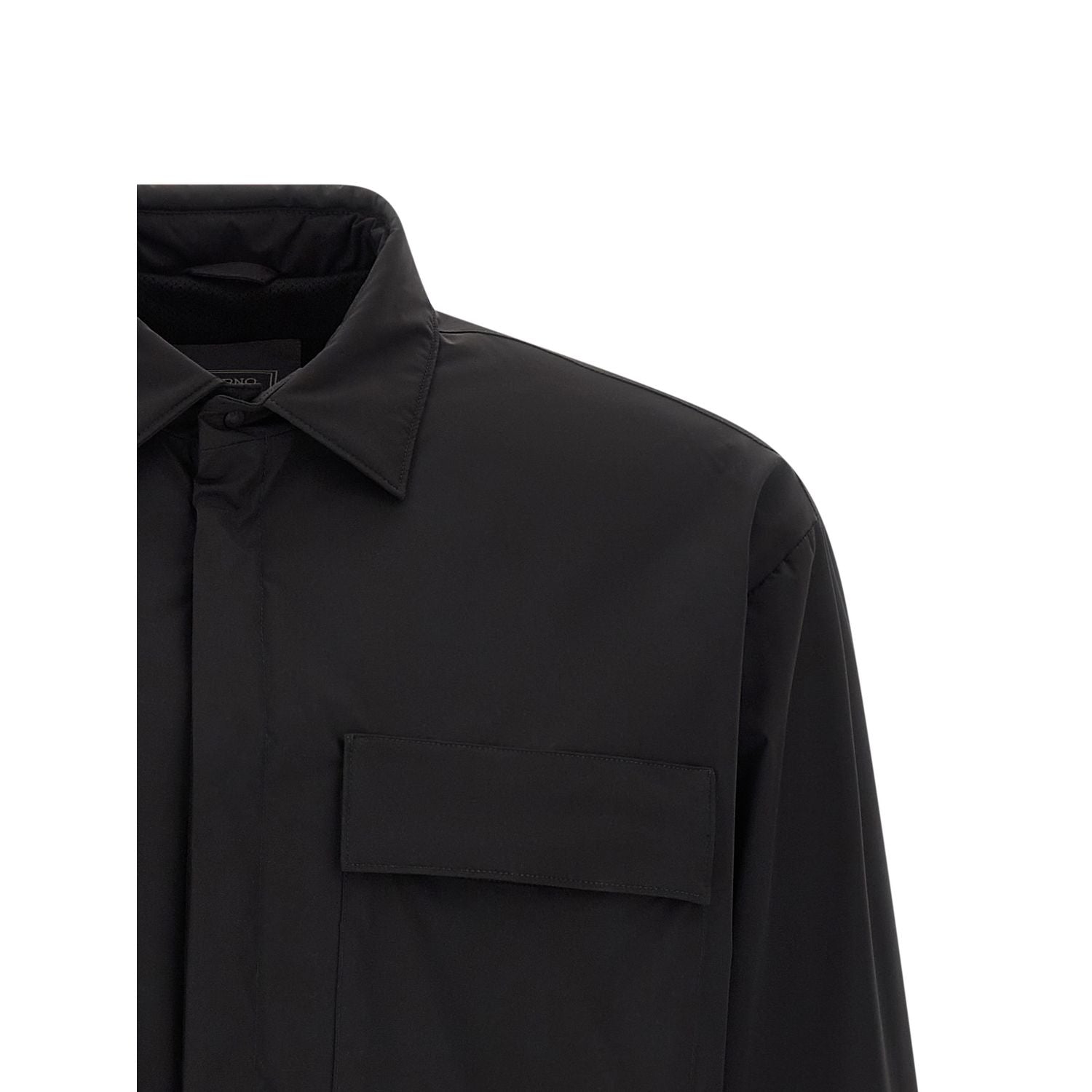 Herno Black Polyamide Shell Jacket