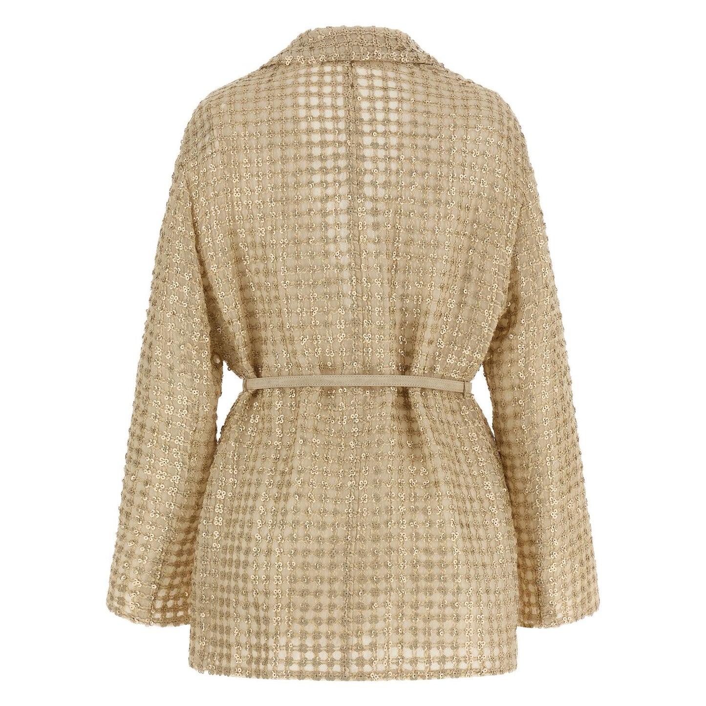 Brunello Cucinelli Beige Silk Blazer