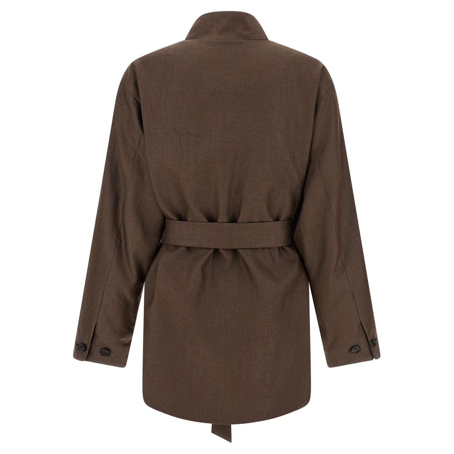 Kiton Brown Polyamide Blazer