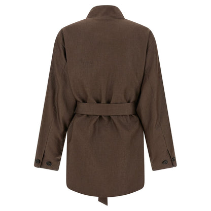 Kiton Brown Polyamide Blazer