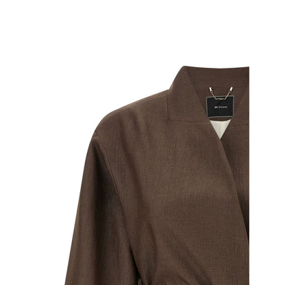 Kiton Brown Polyamide Blazer