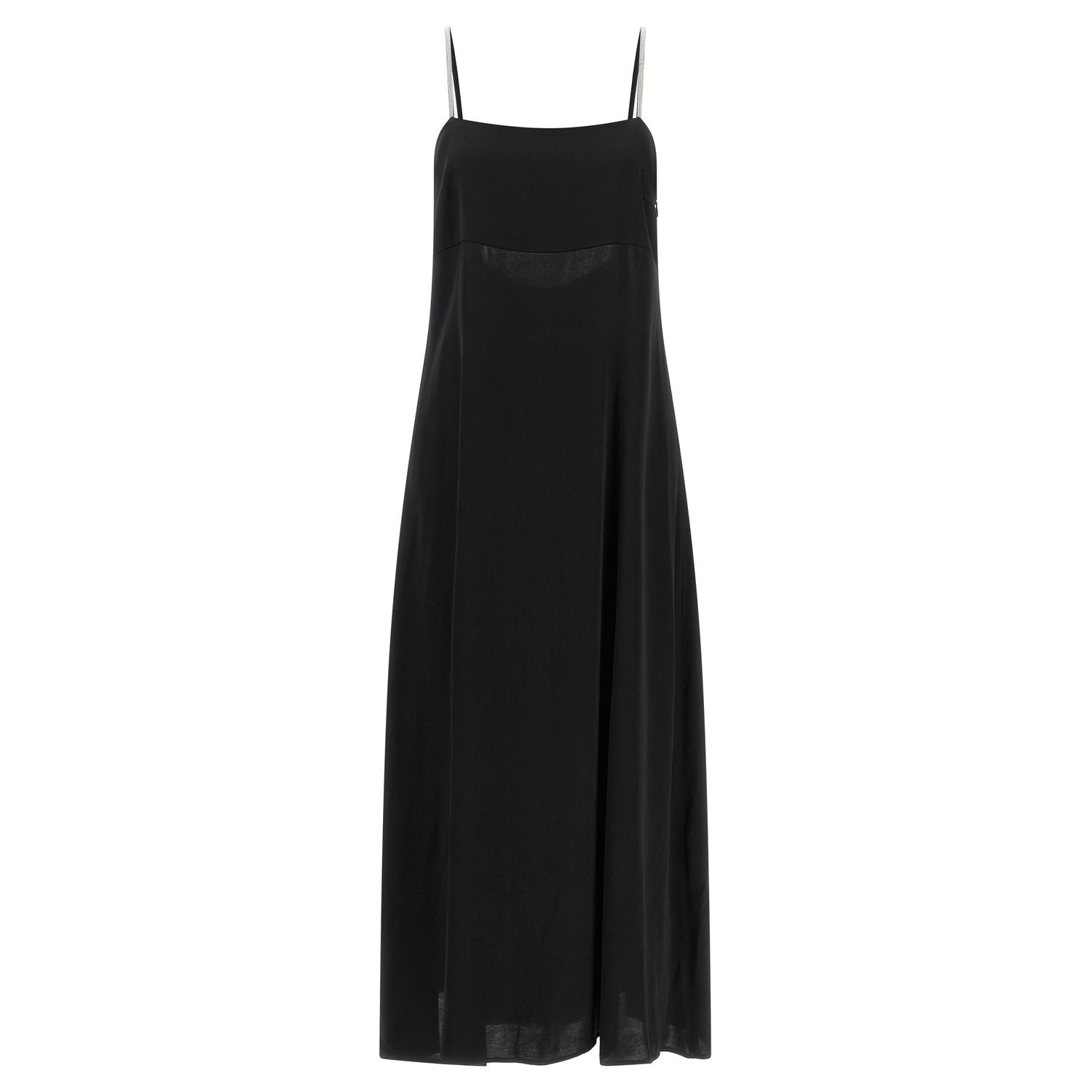 Peserico Black Viscose Long Dress