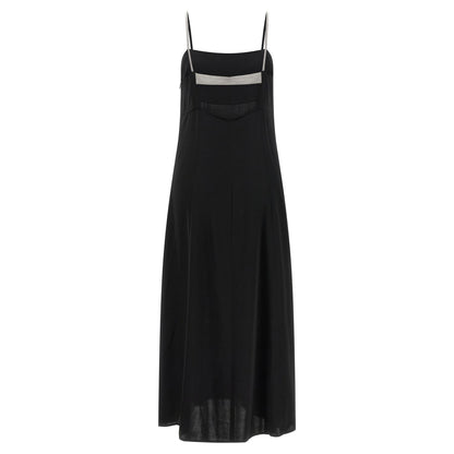 Peserico Black Viscose Long Dress