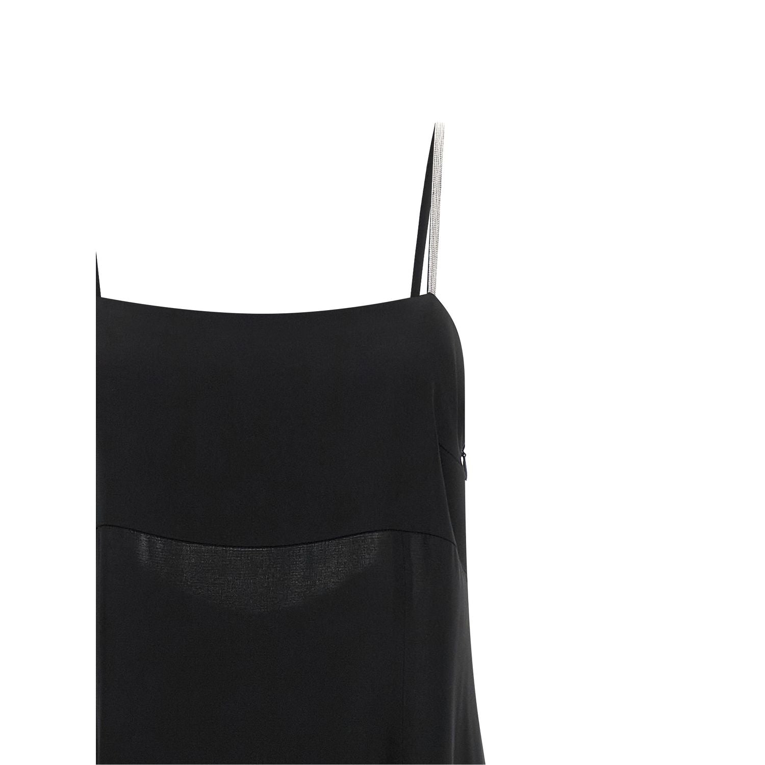Peserico Black Viscose Long Dress